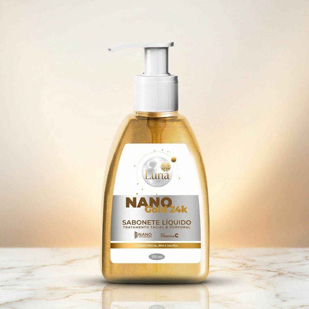 Sabonete Líquido NANO Gold 24k